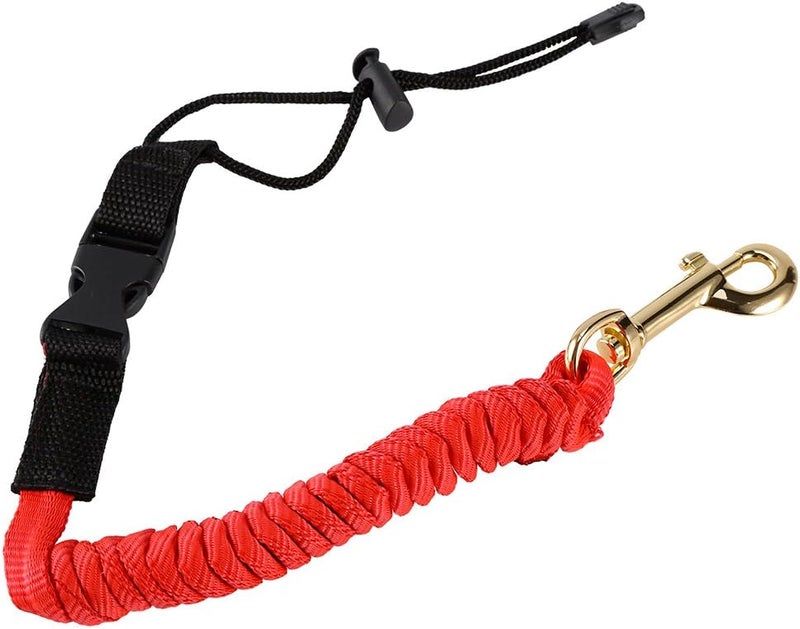 woobles Kayak Paddle Leash, Safety Paddle Leashes with Adjustable Belt Buckle and Metal Hooks, Safety Elastic Kayak Paddle Rope Canoeing Accessories for Canoeing Boating Surfing - Image 1